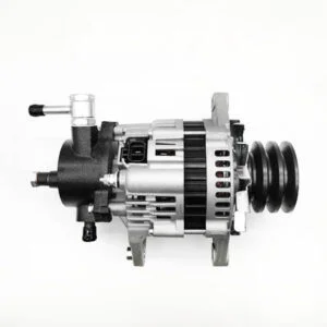 24V 50A alternator for Isuzu 4HG1 engines used in NPR, NKR, and NHR trucks, providing reliable electrical charging performance.:
