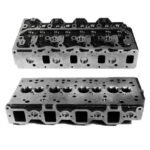 Loaded cylinder head for Isuzu 4BG1 and 4BG1T engines, part number 8972221090, designed for excavators with pre-assembled valves and components.