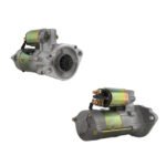 24V starter motor for Isuzu 4JG1 engine, OEM 71434500 and 8971374780, heavy-duty engine starting component.